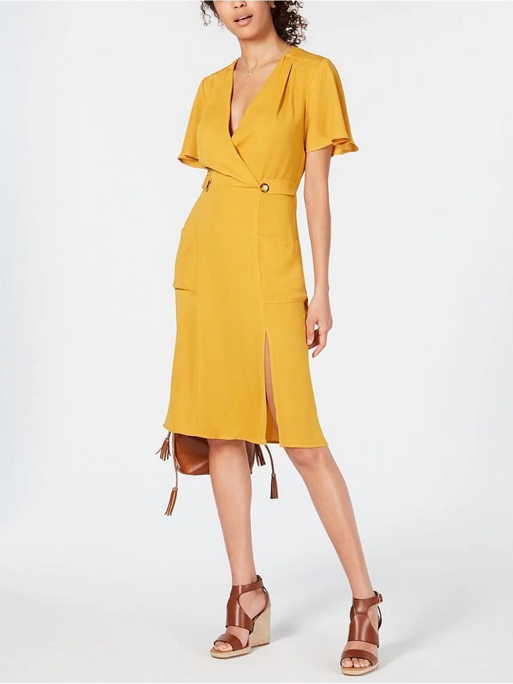 Monteau Mustard Yellow Dress